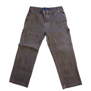 Abercrombie & Fitch Men’s Baggy Workwear Painter Jeans – Dark Brown (32x30)
